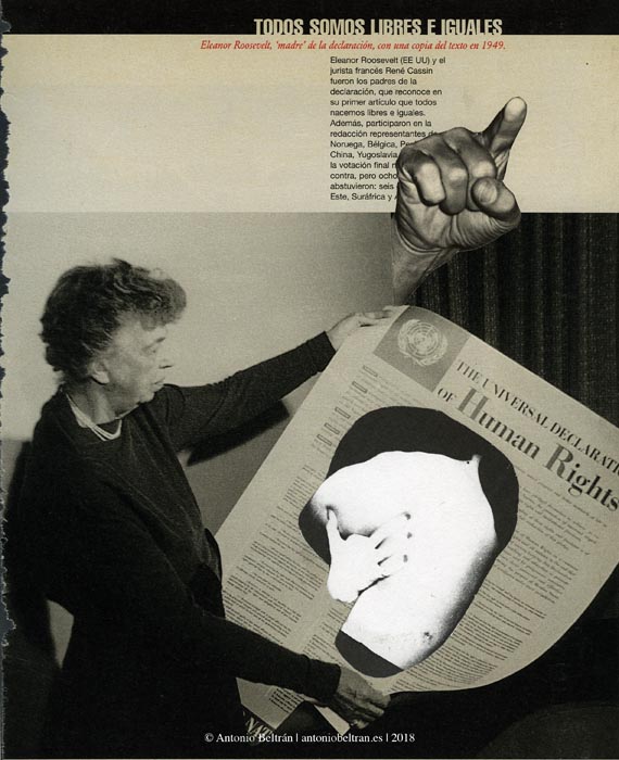 Libres e iguales collage ideologica fotografia arte politica sociologia antropologia subvertising contrapublicidad Antonio Beltran