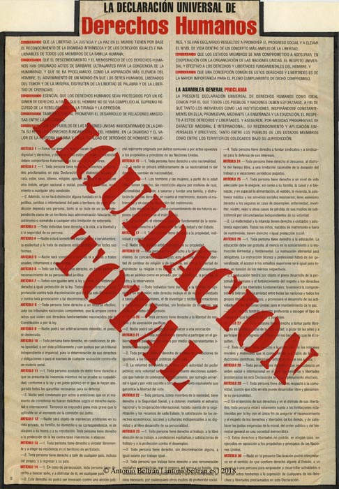Liquidacion total collage derechos humanos politica sociologia antropologia Antonio Beltran
