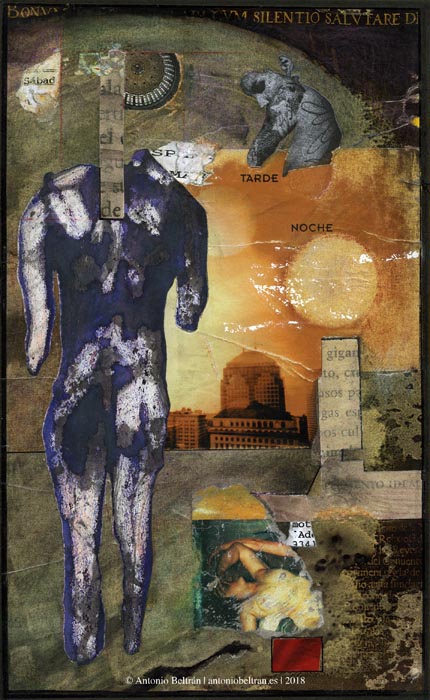 silencio collage ideologica arte dibujo Antonio Beltran