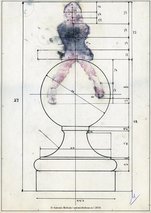 La tecnica realidad collage ideologica fotografia arte dibujo biopolitica Antonio Beltran