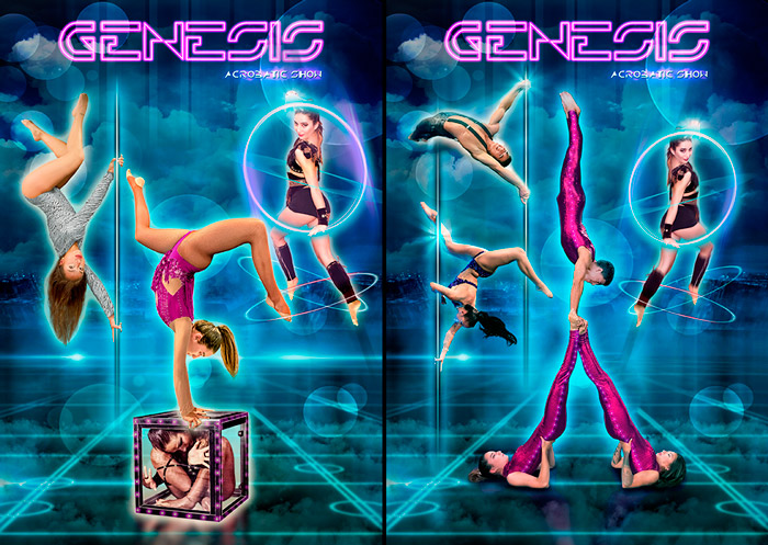 poster del espectculo de acrobacia Gnesis