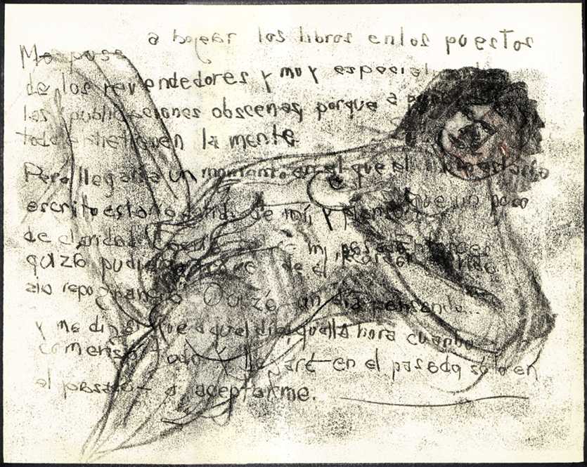 dibujo mujer masturbandose poesia autorretrato antonio beltran