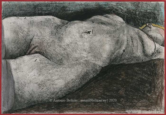 dibujo cuerpo de mujer tumbada erotica desnudo poesia arte