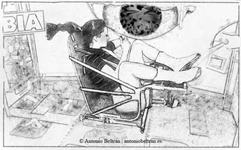 mujer astronauta fucking machine dibujo collage erotica poesia arte desnudo