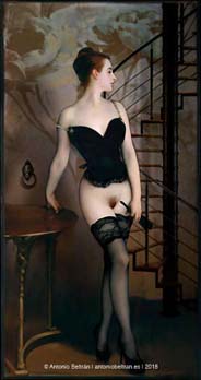 mujer elegante desnuda dibujo collage poesia Joseph_Sargent subvertising contrapublicidad erotica biopolitica antonio beltran