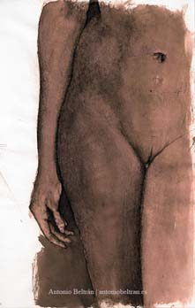 Desnudo sepia