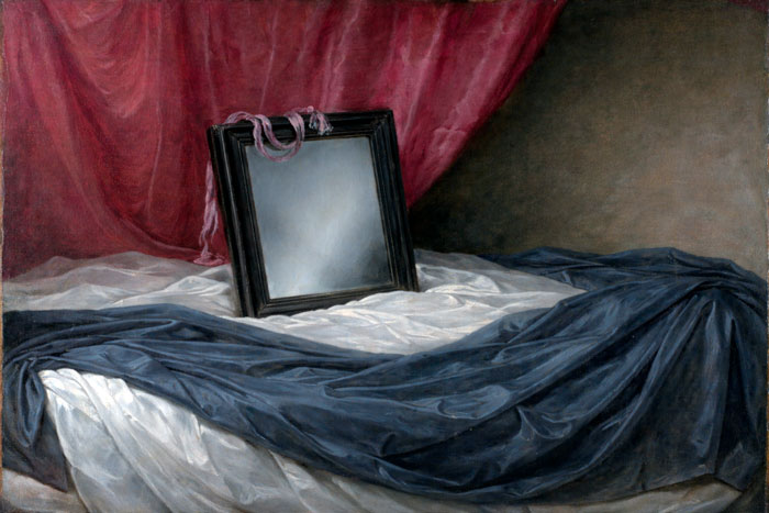 Lecho vac�o de la pintura <em>Venus del espejo</em>, de Vel�zquez.