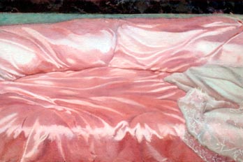 Lecho vac�o de la pintura <em>Desnudo de mujer</em>, de Sorolla.