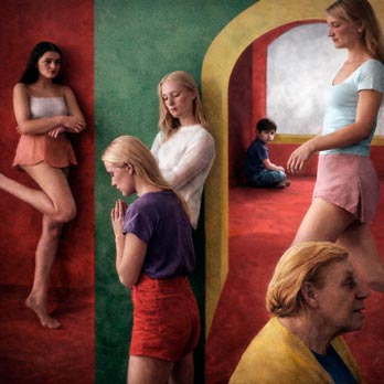 <strong>Autorretrato con ellas</strong>, relectura de <em>Sighs from hell</em>, de Kitaj.